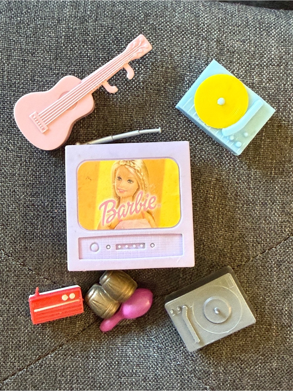 Barbie Mattel vintage TV guitar record players and instruments